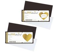 2pcs Graduation Scratch Card Travel Ticket Reveal Destination, Graduation Gift, Boarding Pass Scratch Card Holiday Scratch Card Reveal Personalised Flight Ticket Boarding Pass Surprise Trip