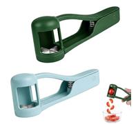 2pcs Grape Cutter, Fruit Slicer Hand Gadget, Efficient Fruit Cutter Tool, Efficient Grape Slicer for Meal Preparation, Practical for Home Cooking and Food Preparation (Green and Sky Blue)