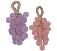 2Pcs Grape Soap Exquisite Vivid Soap on a Rope for Face & Hand & Body Shower Fragrant Home Decor for Cleaning, Hand