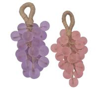 2Pcs Grape Soap Exquisite Vivid Soap on a Rope for Face & Hand & Body Shower Fragrant Home Decor for Cleaning Grape, on a Rope, on, Hand, Face, Bar S