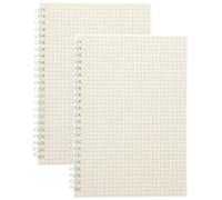 2pcs Graph Paper Spiral Notebooks, 20.6cm x 15cm, Math Engineering Grid, 80 Pages