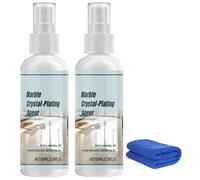 2PCS Graveyard Moss Cleaner-Multi-functional Stain Remover Spray-Professionally Removes Moss and Dirt from Tombstones, Stone Cleaner, Multi-purpose Surface Stone Cleaning Spray for Granite, Marble
