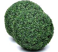 2Pcs Green Boxwood Buxus Artificial Grass Dome Ball Plants Grass Ball Boxwood Ball Artificial Leaf Topiary Ball Realistic Fake Plant Green Home Garden Wedding Decoration (Size : 36cm)