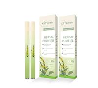 2Pcs Green Herbal Diffuser Pen with Natural Essential Oils, Portable Anxiety Pen for Stress Relief and Relaxation, Reusable Herbal Inhaler for Office and Travel, Free of Harmful Chemicals
