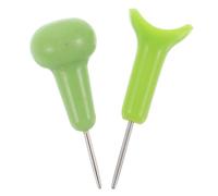 2pcs Green Plastic Braille Writing Pen for Blind Teaching and Learning