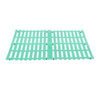 2pcs Green Plastic Rabbit Cage Foot Pads Wear Resistant Floor Mat