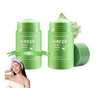 2Pcs Green Tea Mask Stick & 1Pcs Hair Band-Blackhead Remover & Deep Cleansing Clay Mask with Green Tea Extract-Mothers Day Gift-For Oily & Sensitive Skin-Hydrating Pore Remover-Antioxidant Facial Care