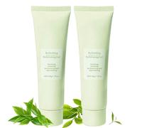 2PCS Green Tea Purifying Exfoliating Gel Gentle Exfoliating Face Wash,Facial Scrub With Green Tea,Whitehead Remover For Face, Purify Facial Skin Care,Deep Cleansing Peeling Gel For All Skin Types