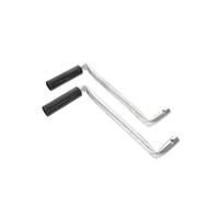 2pcs Greenhouse Crank Handle with Folding Rotatable Grip, Black Steel | Sealed Gearing, Textured Surface, for Film Roller and Awning Window Use, Patio and Ventilation Tasks