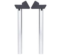 2pcs Greenhouse Rain Gutter Drains, Silver Drainage Downpipe Gutter Kit with Guttering Water Butt Down Pipe, Easy to Drain and Maintain, Suitable for Small Greenhouses