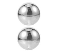 2pcs Grey Electroplated Round Glass Globe Lamp Shade G9 | Smoky Finish, Modern Decorative Accent, Quick Install, Low Upkeep, Dining Room and Halloween Season Lighting