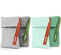 2pcs Grey Soap Bag and 2pcs Mint Soap Bag, Deep and Gentle Exfoliating