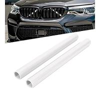 2Pcs Grille Insert Trims Stripe, Front Grille Trim Stripes Cover, Grille Insert Trim Decoration Replacement for 1 2 3 4 5 6 7 Series F20 F22 F30 G30 G11(White)