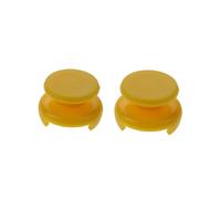 2PCS Grips Extender Caps ，Compatible For PS4 PS5 Xbox 360 /Xbox One Controller Joystick Cover Thumb Stick Grip Game Accessories Medium Size(Yellow)