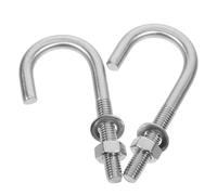 2pcs Ground Anchor Bolts for Concrete Wall Fixing, 304 Stainless Steel