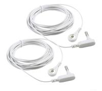 2Pcs Grounding Cords For Grounding Products Grounding Mat Wire Grounding Mat, Incorporate These Practical 15ft For Grounding Wires Into Your Wellness Routine Set Of Two