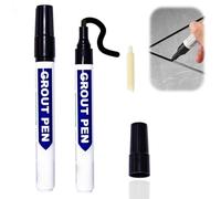 2PCS Grout Pen Black,Black Grout Pen For Tiles,Tile Grout P-en,Quick-Drying Grout Restorer For Wall And Floor Tiles,Long-Lasting & High Coverage,Renewal Gaps For Kitchen Floor Tile,Shower Wall Lines