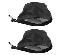 2Pcs Grow Tent Vent Filter Covers with Elastic Band & Buckles, 4/6/8 Inch Duct Filter Net for Plant Growing Tents, Silver Oxford Cloth Mesh Screen to Keep Pests(6in)