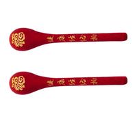 2pcs Guasha Massage Stick Handheld Massage Hammer for Body Relaxation | High Elastic Latex Memory Foam with Flannel, Daily Home and Travel Use, Red Finish, Instructional Materials Included