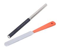 2Pcs Guitar Fret Dressing File, Hex less Steel Polishing Rod, Guitacess for nstruments, Includes Hex File and Chamfer Grinding Rod for