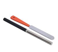 2Pcs Guitar Fret Dressing File Not only suitable for crown guitar character, but also suitable for electric guitar, folk guitar, ukulele, etc. Hex Stainless Steel Polishing Hex Stainless Steel Po