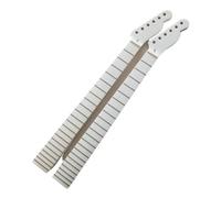 2pcs Guitar Neck 22 Frets 25.5" Maple Fingerboard Dot Inlay White Gloss