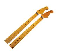 2pcs Guitar Neck 24 Frets 25.5 Inch Locking Nut Yellow Bolt Heel Point Inlay