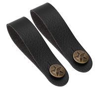 2Pcs Guitar Neck Strap Button, String PU Leather Headstock Tie for Acoustic Electric Ukulele Acoustic Guitar Headstock Strap Tie Headstock Adapter Tie