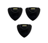 2Pcs Guitar Pick Box Metal Guitar Pick Holder Case Guitar Accessories Hollow Out Design with Internal Elastic Device Easy Remove Paddle Hold up to 3-6 Plectrums Same Time Black
