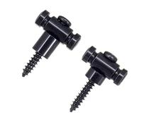 2pcs Guitar Roller String Retainers- String Guide, Strings Trees Replacement Part for Electric Guitars (Black)
