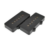 2pcs Guitar SoapBar Pickups Covers Fit Jazzmaster Guitars (Black)
