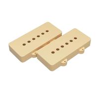 2pcs Guitar SoapBar Pickups Covers Fit Jazzmaster Guitars (Yellow)