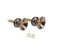 2Pcs Guitar Strap Locks Antislip Guitar Pins Strap Accessories Strap Lock Buttons Iron Texture Present For Musicians