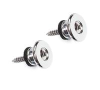 2Pcs Guitar Strap Locks Antislip Pins Accessories Buttons Metal Texture Present for Musicians Strap Locks