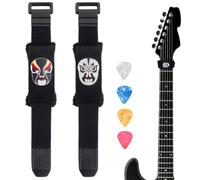 2PCS Guitar String Mute Damper,Guitar String Cover Belt, Adjustable Bass Mute Silencer, Adjustable Bass Mute, for Electric Acoustic Classic Guitar Bass Musical Instrument Accessories(small,FaceA)