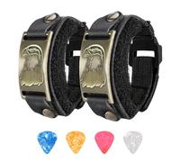 2PCS Guitar String Mute Damper,Guitar String Cover Belt, Adjustable Bass Mute Silencer, Adjustable Bass Mute, for Electric Acoustic Classic Guitar Bass Musical Instrument Accessories(ying,Black)