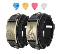 2PCS Guitar String Mute Damper,Guitar String Cover Belt, Adjustable Bass Mute Silencer, Adjustable Bass Mute, for Electric Acoustic Classic Guitar Bass Musical Instrument Accessories(small,Black)