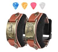 2PCS Guitar String Mute Damper,Guitar String Cover Belt, Adjustable Bass Mute Silencer, Adjustable Bass Mute, for Electric Acoustic Classic Guitar Bass Musical Instrument Accessories(small,AnimalC)