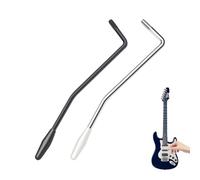 2Pcs Guitar Tremolo Arm, Whammy Bar, Thread Tremolo Arm, Trem Bar, Guitar Vibrato Stick for Stratocaster, Electric Guitar Replacement, Tremolo System (Black and White)