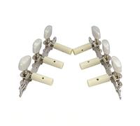 2Pcs Guitar Tuning Pegs Classical Machine Heads Tuners, 3L3R Silver Guitars Keys for Acoustic Folk Guitars Electric Pegs