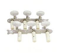 2Pcs Guitar Tuning Pegs Classical Machine Heads Tuners, 3L3R Silver Guitars Tuning Keys for Acoustic Folk Guitars Machine Heads
