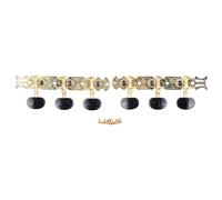 2PCS Guitar Tuning Pegs, Open String Tuning Keys Machine Head Copper Tuners with Mount Screws for Classical and Acoustic Guitars