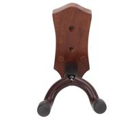 2PCS Guitar Wall Mount, Guitar Wall Hanger Elegant Black Walnut Guitar Holder Hook Stand Wall for Mandolin Guitar Banjo Ukulele