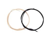 2PCS Guitar Wire Cable, 3.3 Feet Pre Tinned Noise Shielded Cable, 1m Black and White Single Vintage Guitar Cable for Guitar Wiring, Kits and Harnesses