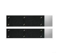 2pcs Gutter Silencer Inserts for Noise Reduction, Aluminum Drain Pipe Dampeners with Sound Absorbing Cotton, Flexible Fit for Rainwater Downspouts, 2.6x11.8in & 3.5x11.8in(3.5in*11.8in)