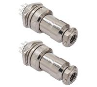 2PCS GX20 9-Pin Aviation Connector, 19mm Thread Panel Metal Aviation Cable Connector, Male Female Aviation Connector Plug Socket, Aviation Wire Connector Plug Socket