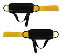 2Pcs Gym Fitness Ankle Strap Double D Rings Cuffs Glute Kickbacks Strap For Legs Strength Extension Double D Rings Ankle Cuffs Cable Attachments For Legs Strength Extension
