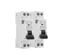 2PCS GYM9N 6KA MCB 6A 10A 16A 20A 25A 32A 40A 220V AC Circuit Breaker C Curve B Curve 1P+N Approved(B Curve 2PCS,10A)