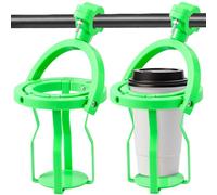 2PCS Gyroscopic Cup Holder Clip on Hanging Self Leveling Water Bottle Holder Non Spill Bike Cup Bracket Adjustable Mounting for Bicycle Truck Motorcycle