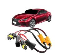 2pcs H11 Bulb Socket Wiring Harness Headlight 12V-24V ABS and Copper Wirefor Plug and Play Fog Lamp Male Connector Pig Tail